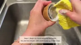 How to clean bamboo stainless steel water bottle to prevent smell