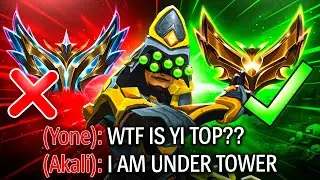 MASTER YI TOP MAKING CHALLENGERS LOOK LIKE GOLDS