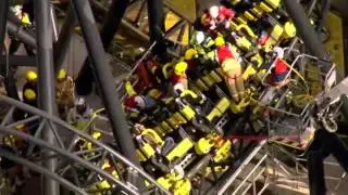 Carriages Crash On Alton Towers 'Smiler' Ride 2015 [RAW VIDEO] Aerial Footage Rollercoaster