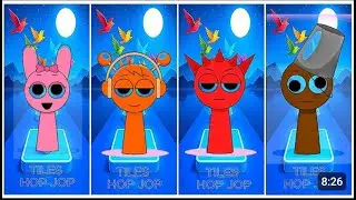 Coffin Dance (Incredibox SPRUNKI Cover) &ndash; Tiles Hop Perfect Run! 🔥🎵#82