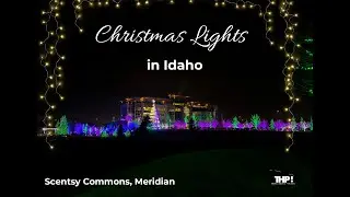 Christmas Lights. Night drive in Idaho - Meridian