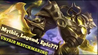 UNFAIR MATCHMAKING IN MLBB | MYTHIC, MAY EPIC? DAFQ?