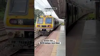 Siemens Emu As 96220 Badlapur-Csmt (Slow) Local 🚂 #indianrailways #localtrains #centralrailways