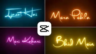 Capcut Glowing Text Lyrics Video Editing || How To Make Glowing Text Lyrics Video in Capcut