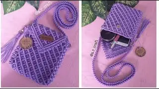 How to make a HP Pocket from a Kur rope (Polypropyline Rope) for Beginners // Macrame Tutorial