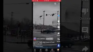 Traffic light blows off in Rochester, NY. #shorts #trafficlight #roadsandtraffic
