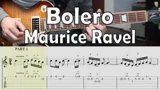 Bolero, Maurice Ravel, How to play, TAB, sheet music, Comment Jouer, Tutorial, backing track