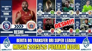 RESMI‼️REKAP 80 TRANSFER BRI SUPER LEAGUE 2025/26 || PERSIJA - PERSEBAYA - BALI UNITED