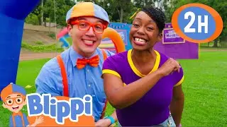 The Blippi Game Show! | Team Blue vs Team Purple | Kids Games & Videos