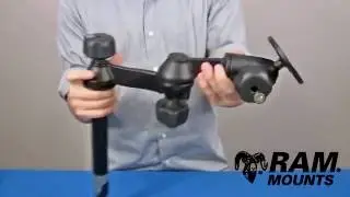 RAM Locking Double Swing Arm 8  Male Tube
