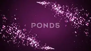 Stock Video - Flying Particles On A Purple Background, Holiday Background