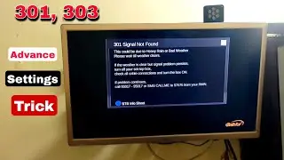 Dish Tv Advance Settings | Dish Tv Signal Not Found | 301 Signal Not Found |Signal Not Found 2024