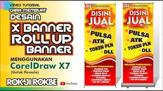 Cara Membuat Desain X Banner atau Roll Up Banner Toko Pulsa Menggunakan CorelDraw X7