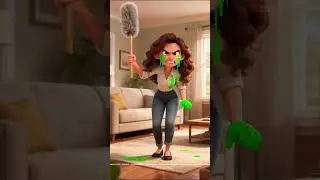 &ldquo;Mom&rsquo;s Face Turns Green! The Sticky Glue Disaster 😱💚&rdquo;