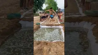 Long Jump 🔥😱#armylover #defencelife #defencelover ##jump #army
