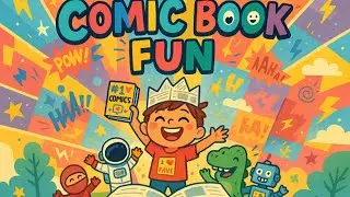 Comic Book Fun | English Reading Song for Kids About Heroes, Laughter & Colorful Stories