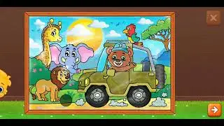 Whater Colour Elephant Car