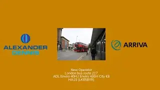 New Operator | London bus route 217 | ADL Enviro 40H / Enviro 400H City &euro;6 | HA15 (LK65BYR)