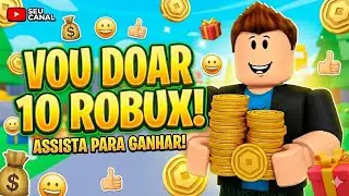 Vou fazer um sorteio de 10 robux! assista para entender