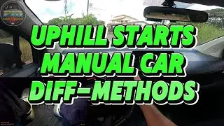 Uphill Starts in a Manual Transmission Car #driving #driver #drivers #drivinglessons #drivingskills