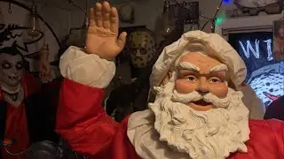Gemmy Life Size Waving Santa Claus Animatronic - Rare
