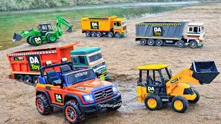 JCB Toy Rescue 🚜 | Toy Car Stuck in Mud | DA TOY