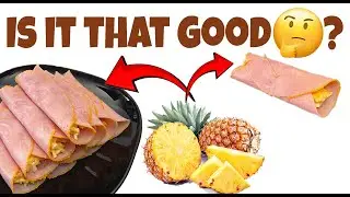 Pineapple With Garlic Ham Roll Ups Appetizer Recipe