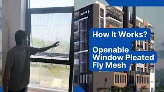 Pleated Flyscreen for openable windows JVC - Maya Residences