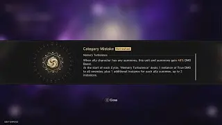 Memory of Chaos   Category Mistake