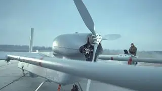Запуск БПЛА Форпост-РУ армии России