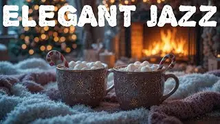 Elegant Jazz Cafe ❄️ Winter Coffee Jazz Piano Music & Happy Bossa Nova Instrumental for Star the day