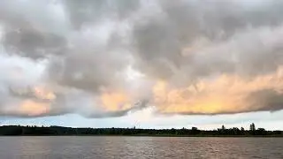 Clouds over hungry lake