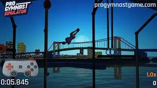 Pro Gymnast Simulator - Stage 4 01 Rope Traverse   Chalk, Score and Time by cheating