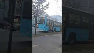 Autobuz otokar c12 #6466(335)&icirc;ndrept&acirc;ndu-se spre Arcul de Triumf către Complex Comercial Băneasa