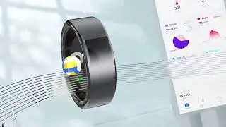 Smart Health Ring R11M Heart Rate Blood Pressure Sleep Monitor IP68 Waterproof