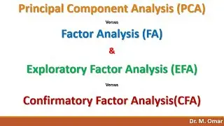Principal Component Analysis Exploratory Factor Analysis Confirmatory Factor Analysis
