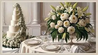 Wedding Celebration Screensaver / 4K / Frame Art /  Wallpaper / TV Art / Wedding Cake / Wedding Day