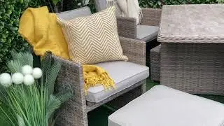 Euro Garden and Home, Lisbon 9 Piece Cube, Outdoor Garden Furniture, Belfast