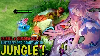15 KILL! ButterFly Pro Gameplay | Aggressive Gameplay ButterFly & Tutorial - HOK
