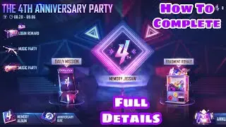 How To Complete 4th Anniversary Event In Free Fire || Full Details