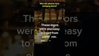 The Truth Behind The Swinging Doors of Saloons #Shorts
