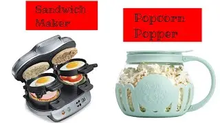 Ecolution Patented Micro-Pop | Popcorn Popper | Sandwich Maker