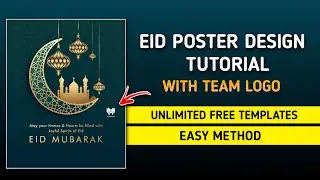 EID MUBARAK POSTER DESIGN IN MOBILE PHONE | EID POSTER DESIGN TUTORIAL | CANVA | EID POSTER MAKING