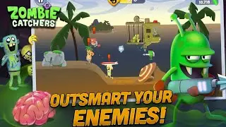 Zombie Catchers Funny Gameplay | Alien vs Zombie War! 😂🧟&zwj;♂️ | Epic Mobile Game Shorts