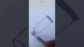 Toothpaste tube drawing #shorts