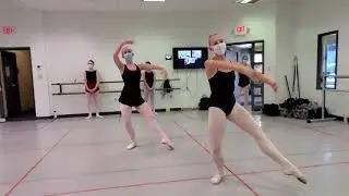 balance pirouette ballet combination center