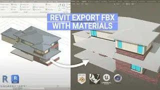 Revit как экспортировать FBX с материалами