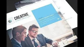 Corporate - Square Trifold Brochure Brochure Template | Creative Market
