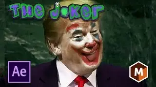 Trailer 2020 Digital Make-up Tutorial with Mocha for After Effects - Donald Trump is the Joker