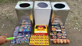 NYUMET MERCON TELUR DINO, COBRA, GANGSING DIDALAM TOPLES DENGAN TELUR AYAM!!!